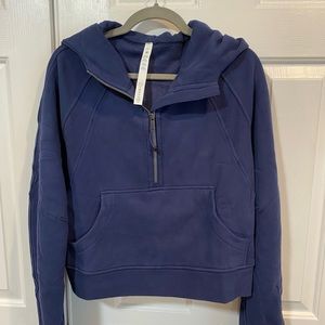 Lululemon Scuba Oversized Half-Zip Hoodie M/L Night Sea